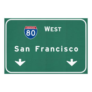 San Francisco California - Interstate Highway : Fotodruck