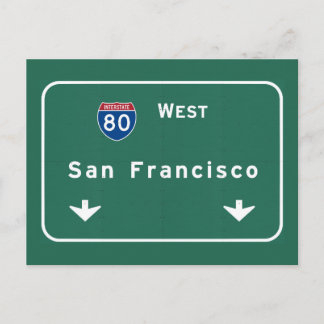 San Francisco California - Interstate Highway : Postkarte