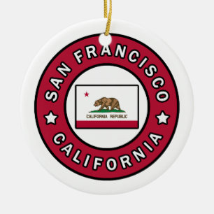 San Francisco California Keramik Ornament