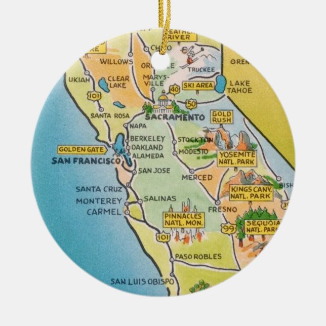San Francisco California Keramik Ornament (Vorne)