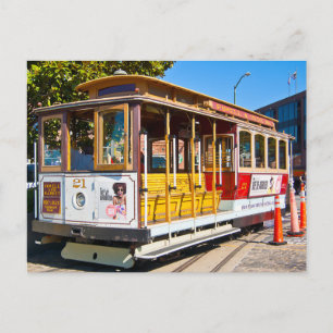 San Francisco California Trolley Car Postcard Postkarte