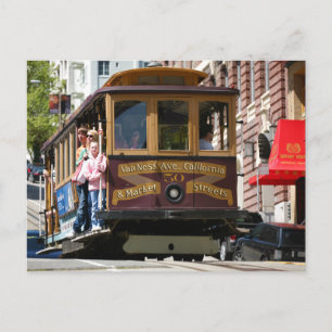 San Francisco California Trolley Car Postcard Postkarte