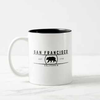 San Francisco California Zweifarbige Tasse