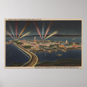 San Francisco, CATreasure Island auf der Intl Expo Poster