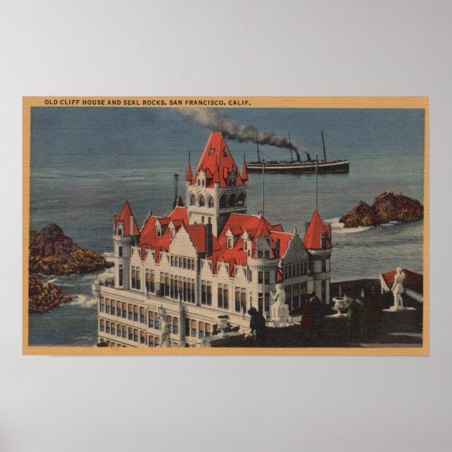 San Francisco, CAView of Old Cliff House Poster (Vorne)