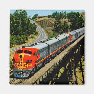 San Francisco Chief Zug auf der Strecke Vintage Magnet