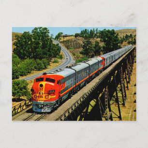 San Francisco Chief Zug auf der Strecke Vintage Postkarte