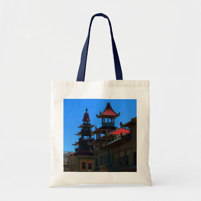 San Francisco Chinatown #10 Tote Bag Tragetasche (Vorne)