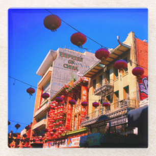 San Francisco Chinatown #4 Glass Untersetzer