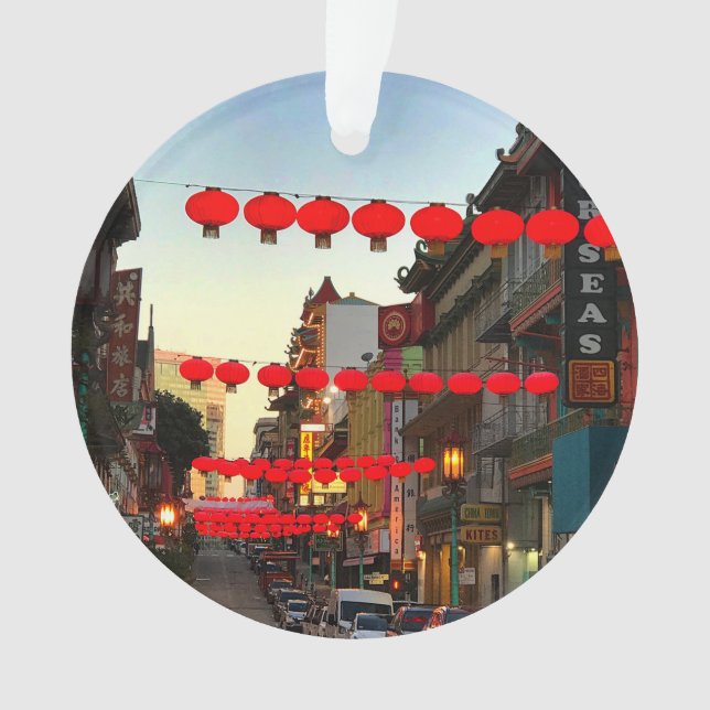 San Francisco Chinatown #9 Ornament (Vorderseite)