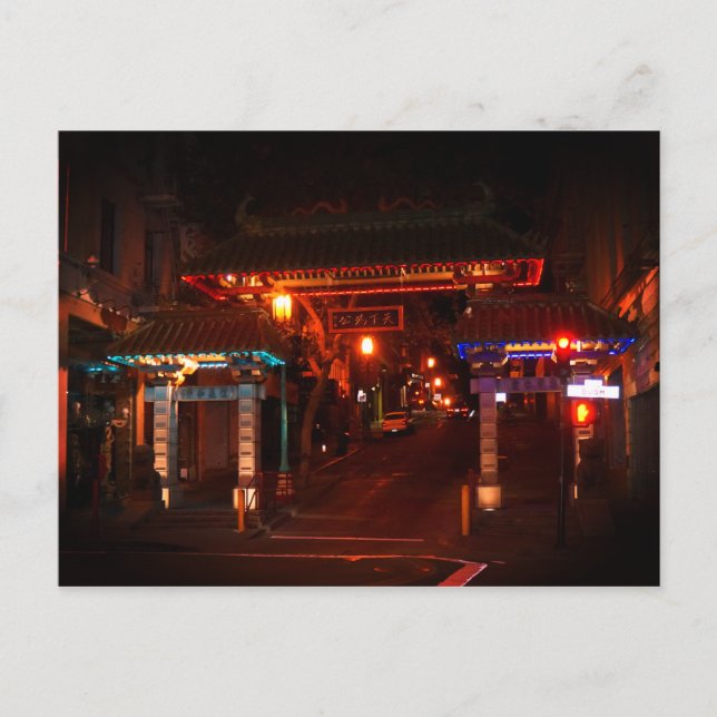 San Francisco Chinatown Gate #2 Postkarte (Vorderseite)