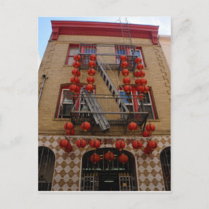 San Francisco Chinatown Tempel Postcard Postkarte