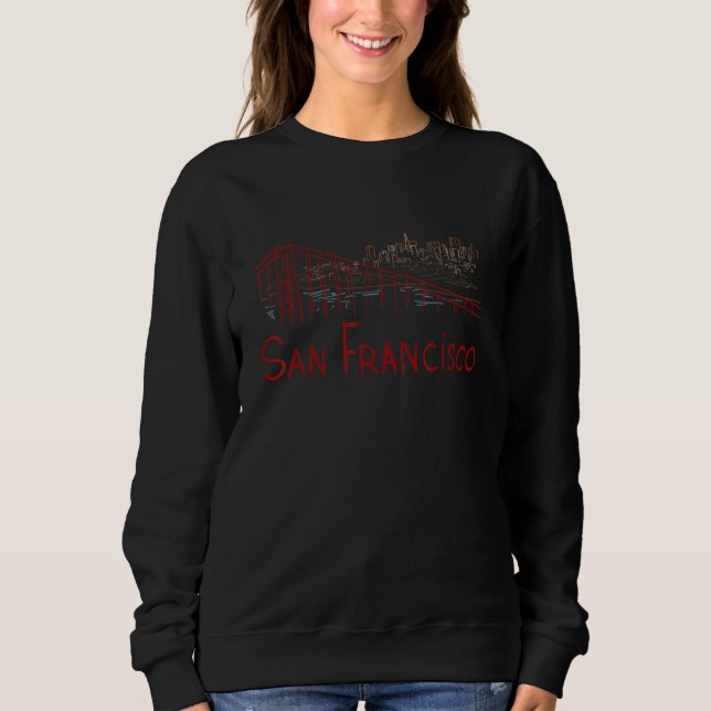 San Francisco City California souvenir  for men wo Sweatshirt (Vorderseite)