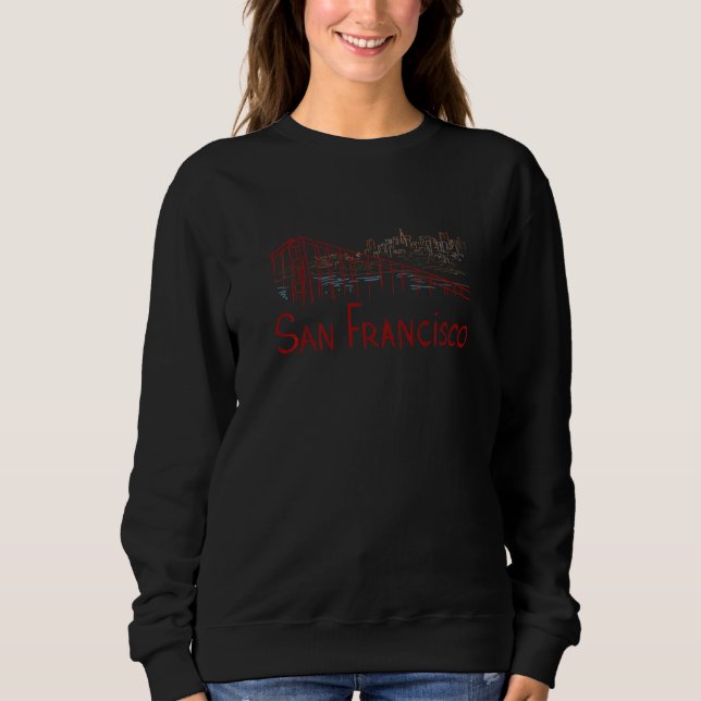 San Francisco City California souvenir  for men wo Sweatshirt (Vorderseite)