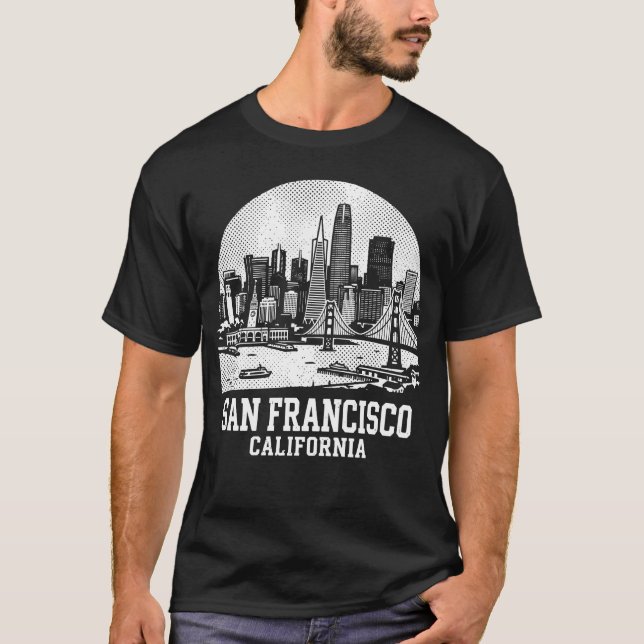 San Francisco City California T-Shirt (Vorderseite)
