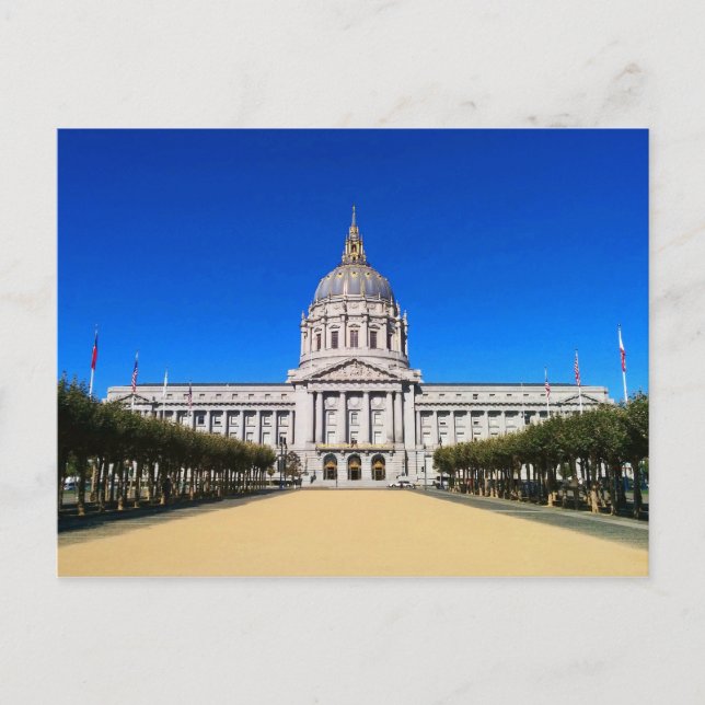 San Francisco City Hall #1-1 Postkarte (Vorderseite)