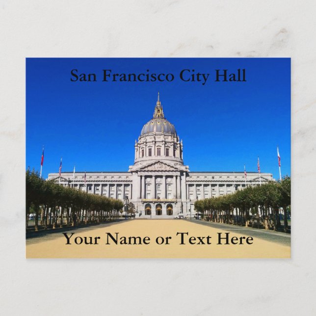 San Francisco City Hall #1-2 Postcard Postkarte (Vorderseite)