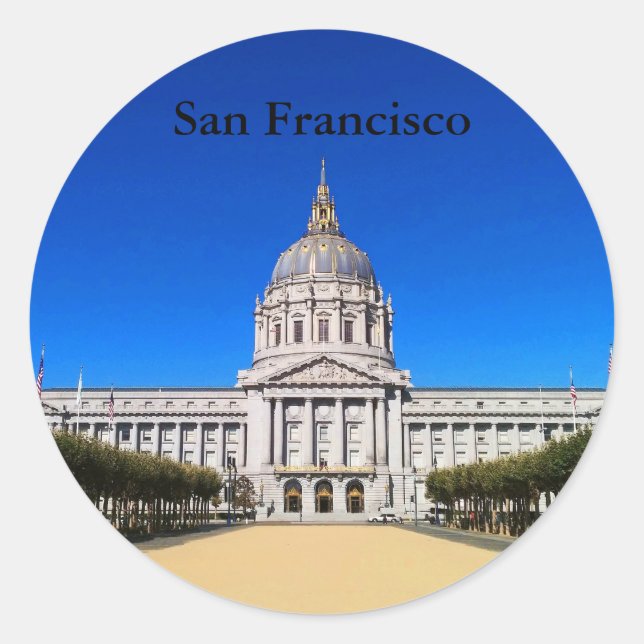 San Francisco City Hall #1 Stickers (Vorderseite)