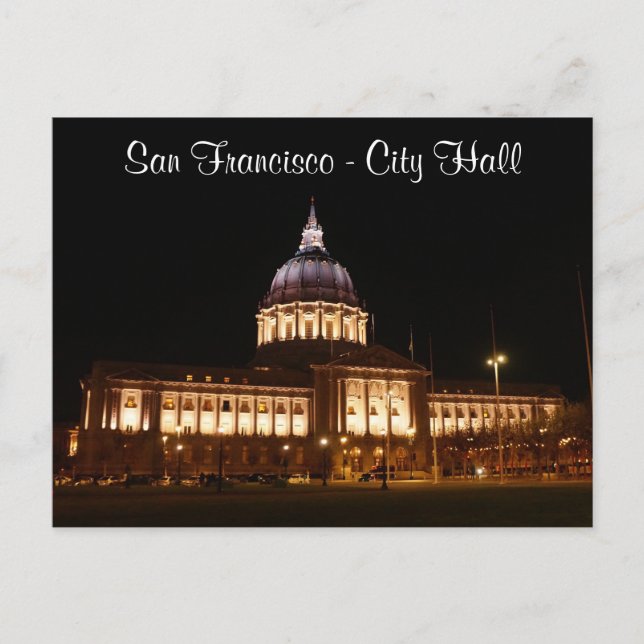 San Francisco City Hall #3 Postcard Postkarte (Vorderseite)