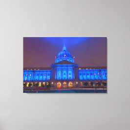 San Francisco City Hall in Blue Light Leinwanddruck