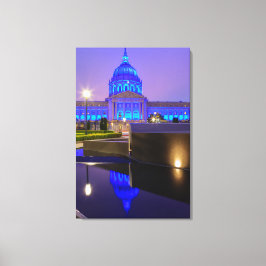 San Francisco City Hall in Bright Blue Light Leinwanddruck