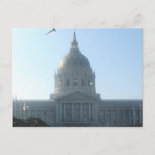San Francisco City Hall Postkarte (Vorderseite)