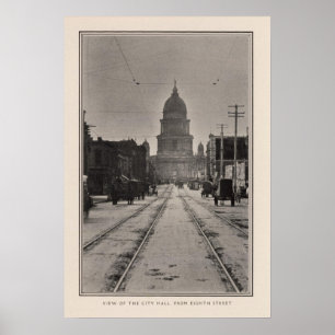 San Francisco City Hall von 8. St. Poster