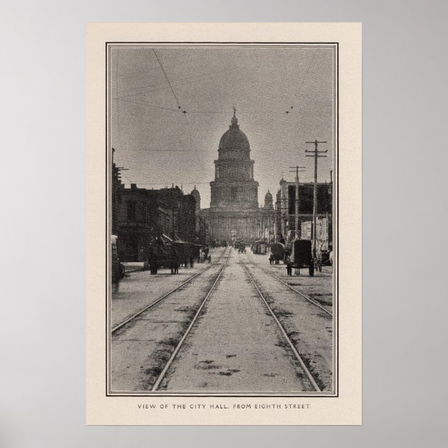 San Francisco City Hall von 8. St. Poster (Vorne)