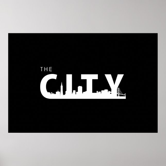 San Francisco City Poster (Vorne)