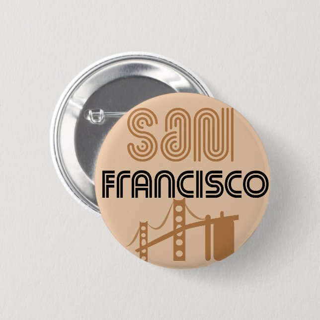San Francisco City Sign Button (Vorne & Hinten)