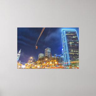 San Francisco Cityscape zur Nachtzeit Leinwanddruck