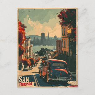 San Francisco Coastal Nostalgie Vintag Postkarte