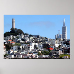 San Francisco Coit Turm Poster