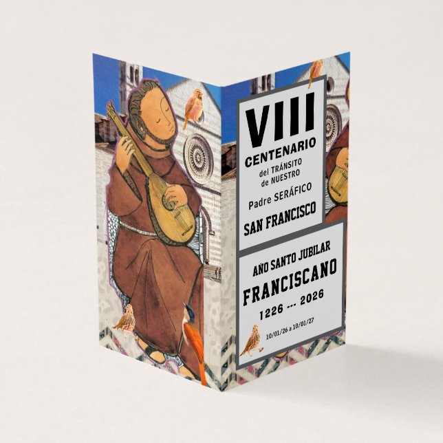 San Francisco de Asis Folded Card (Vorderseite)