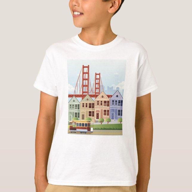 San Francisco | die gemalten Damen T-Shirt (Vorderseite)