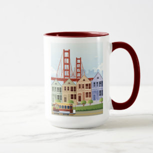 San Francisco   die gemalten Damen Tasse