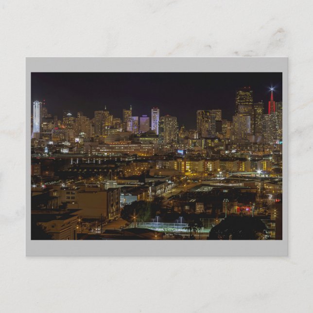 San Francisco die Stadt Postkarte (Vorderseite)