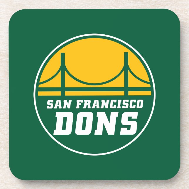 San Francisco Dons Getränkeuntersetzer (Vorderseite)