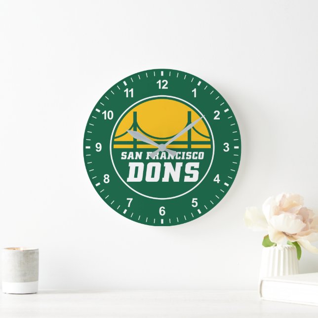 San Francisco Dons Große Wanduhr (Zuhause)