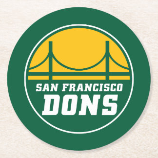 San Francisco Dons Runder Pappuntersetzer