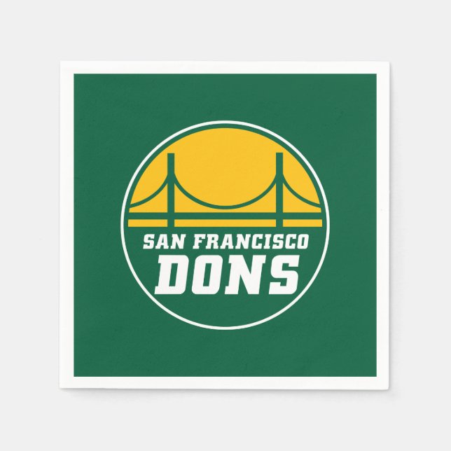 San Francisco Dons Serviette (Vorderseite)
