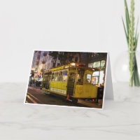 San Francisco Drahtseilbahn-Gruß-Karte