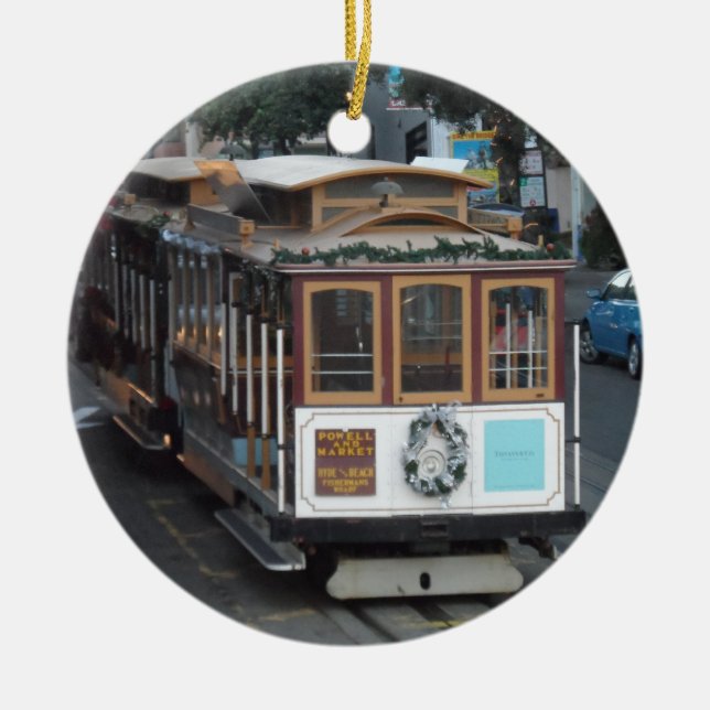 San Francisco Drahtseilbahn Keramikornament (Vorne)