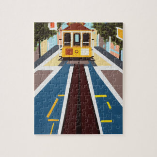 San Francisco Drahtseilbahn-Puzzlespiel Puzzle