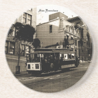 San Francisco Drahtseilbahn Sandstein Untersetzer