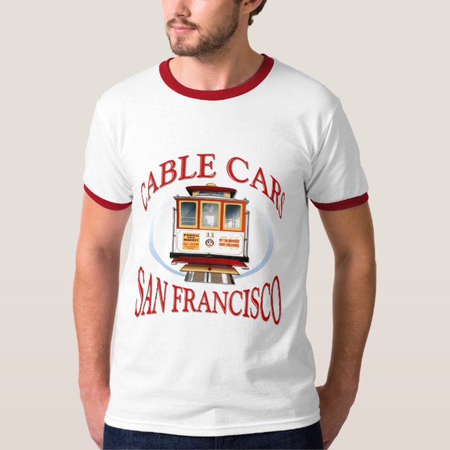 San Francisco Drahtseilbahn T-Shirt (Vorderseite)