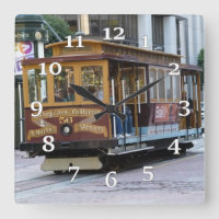 San Francisco Drahtseilbahn-Wanduhr