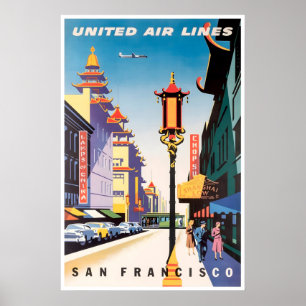 San Francisco Druck California Reiseplakat Poster