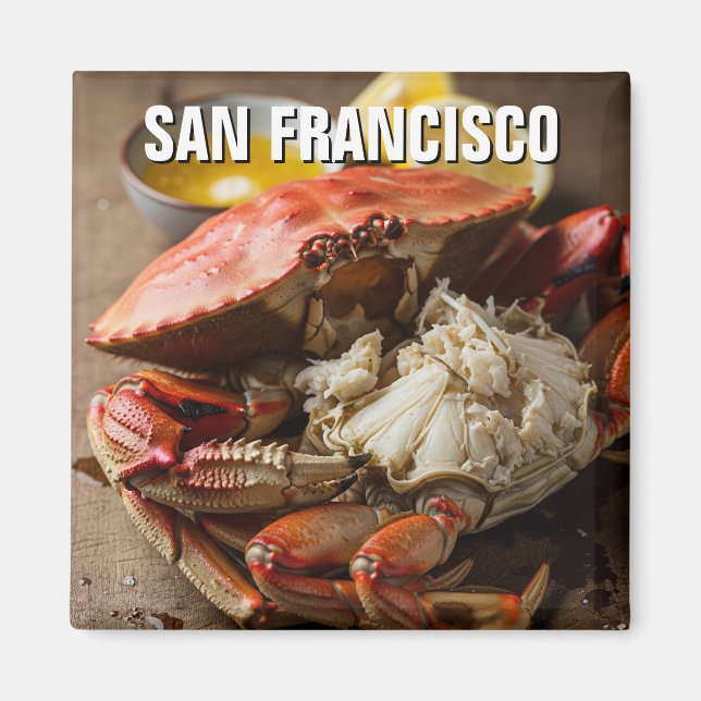 San Francisco Dungeness Crab Magnet (Vorne)