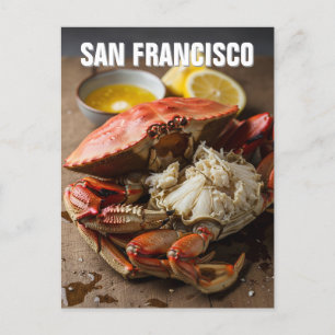 San Francisco Dungeness Crab Postkarte